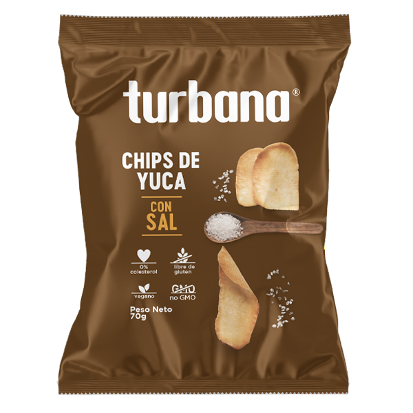 Chips de Yuca (cassava) cu sare Turbana - 70 g